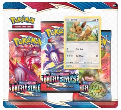 Pokemon SWSH5 Battle Styles 3-Pack Blister - Eevee